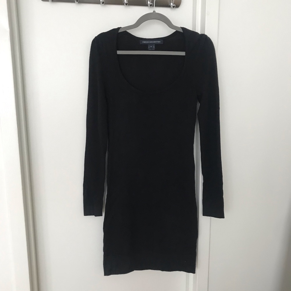 FRENCH CONNECTION Long Sleeve cashmere feel dress